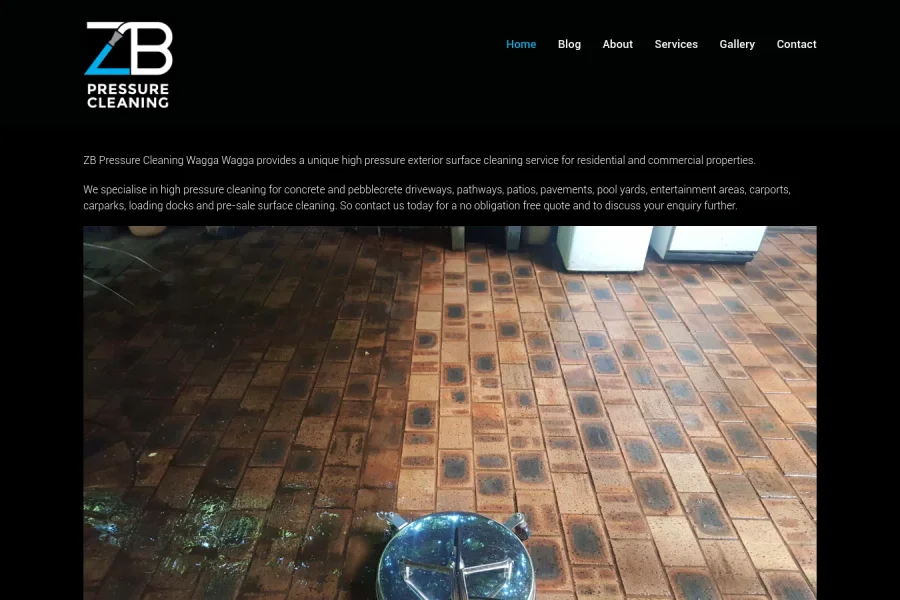 ZB Pressure Cleaning New Website