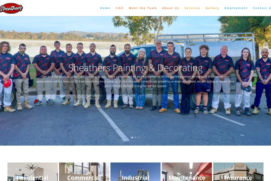 Sheather's Painting & Decorating New Website