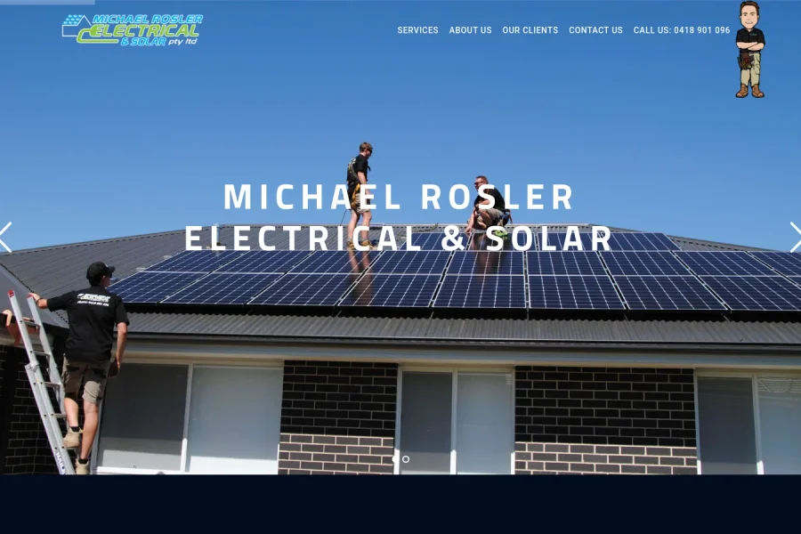 Mick Rosler Electrical & Solar New Website