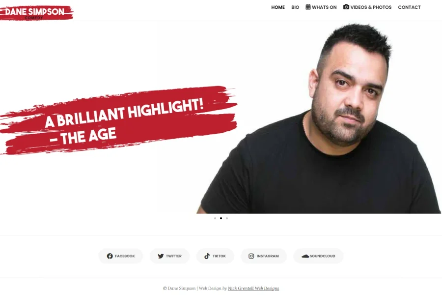 Dane Simpson Comedy desktop
