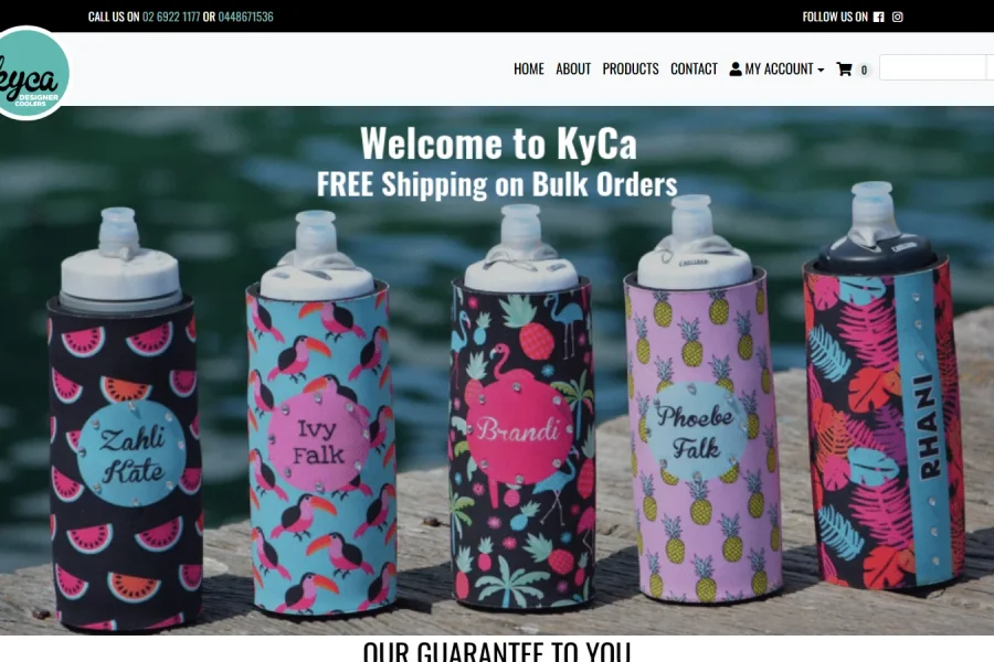 KyCa Designer Coolers New Website