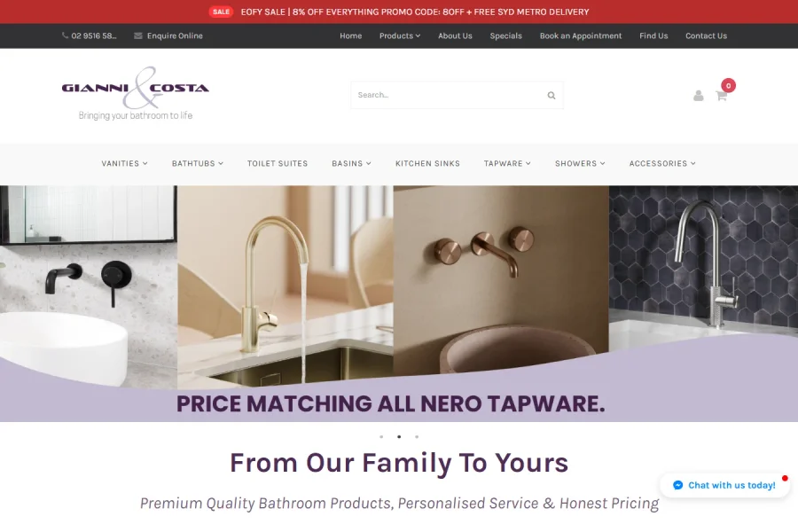 Gianni & Costa New Website