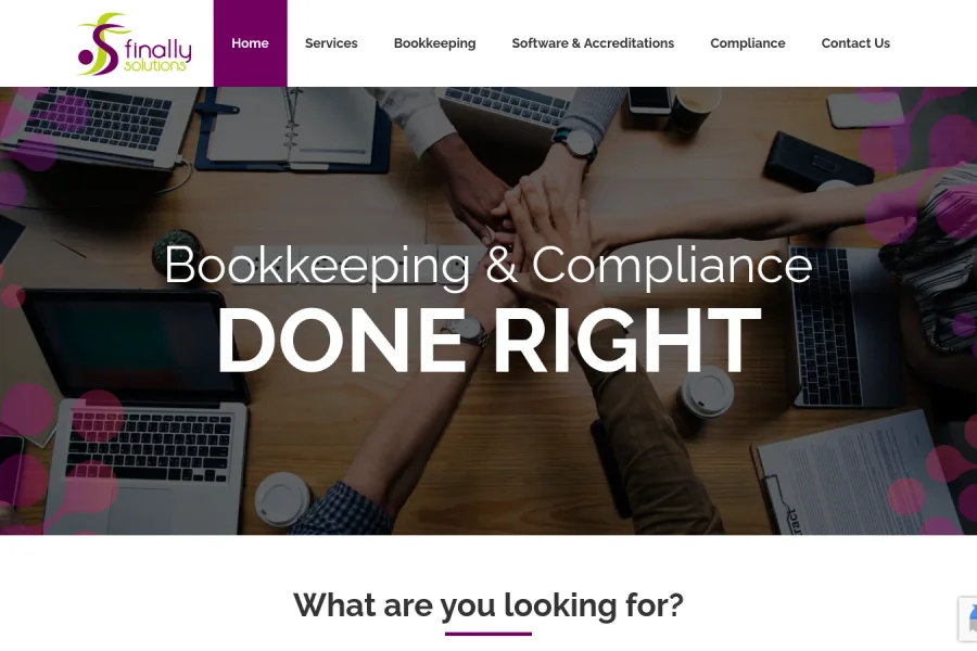 Finally Solutions New Website