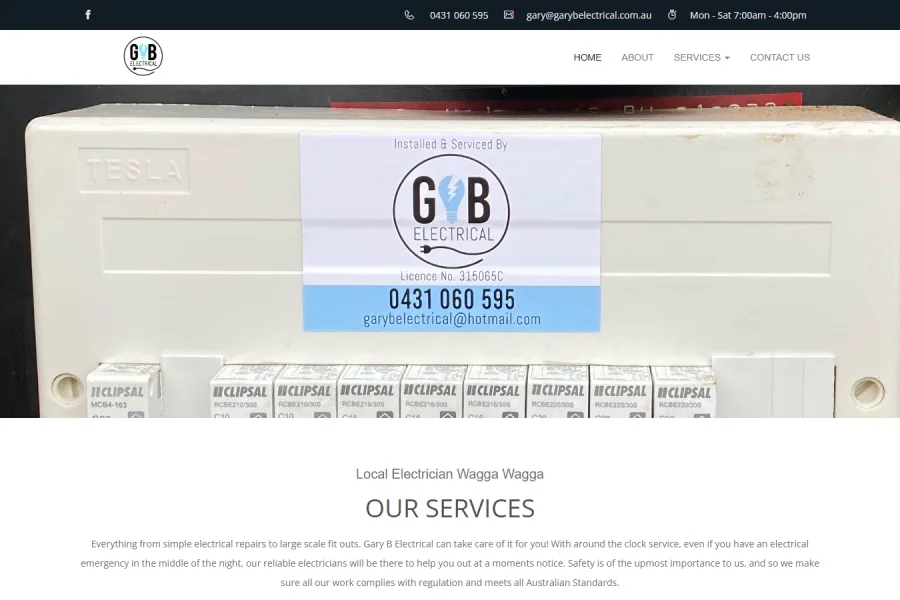 Gary B Electrical desktop