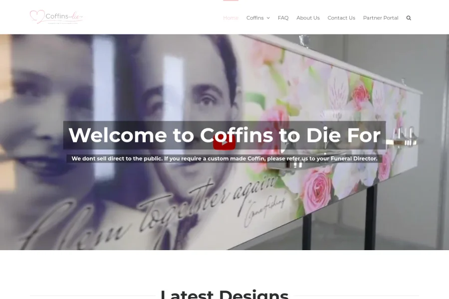 Coffins to Die For New Website